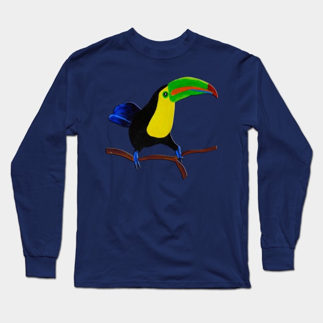 Toucan Long Sleeve T-Shirt by PaintingsbyArlette